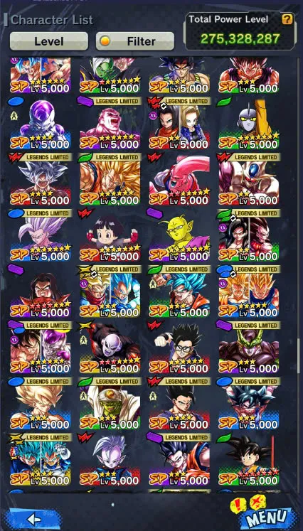 D106-IOS+Android+Nice Acc+7 UL(SS4 Gogeta+Goku Uis+Super Gogeta+Kaioken)+44 Legends+Good Equipment-Good Team PVP-Good Zenkai+Sparking+New Vegito