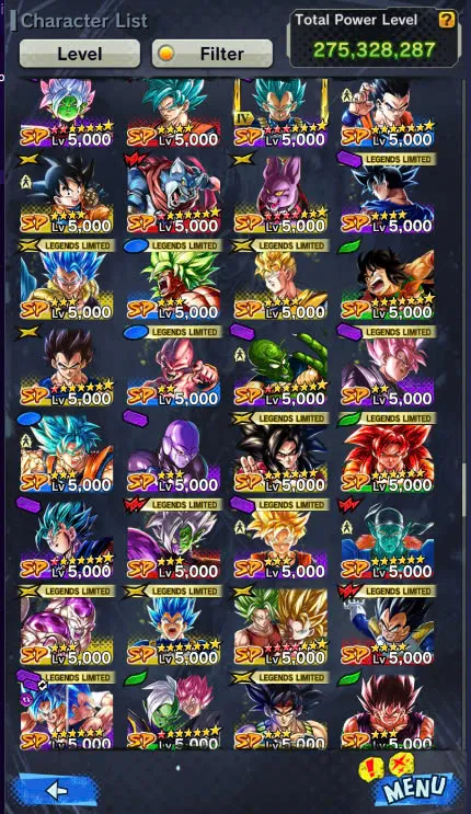 D106-IOS+Android+Nice Acc+7 UL(SS4 Gogeta+Goku Uis+Super Gogeta+Kaioken)+44 Legends+Good Equipment-Good Team PVP-Good Zenkai+Sparking+New Vegito