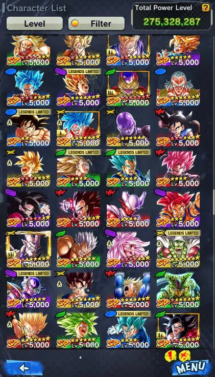 D106-IOS+Android+Nice Acc+7 UL(SS4 Gogeta+Goku Uis+Super Gogeta+Kaioken)+44 Legends+Good Equipment-Good Team PVP-Good Zenkai+Sparking+New Vegito