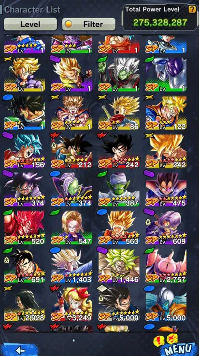D106-IOS+Android+Nice Acc+7 UL(SS4 Gogeta+Goku Uis+Super Gogeta+Kaioken)+44 Legends+Good Equipment-Good Team PVP-Good Zenkai+Sparking+New Vegito