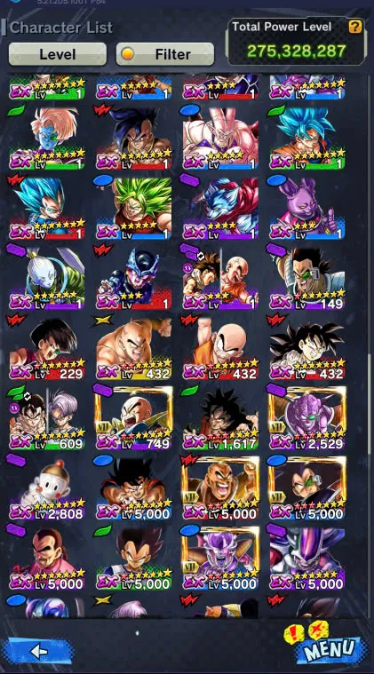 D106-IOS+Android+Nice Acc+7 UL(SS4 Gogeta+Goku Uis+Super Gogeta+Kaioken)+44 Legends+Good Equipment-Good Team PVP-Good Zenkai+Sparking+New Vegito