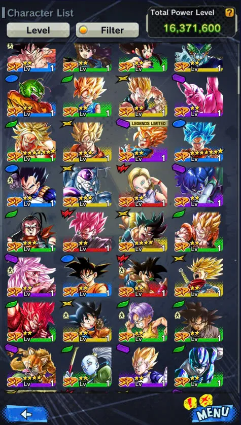 D111-Android Only+UL Beast Gohan Full Red Star+22.700 Chrono Crytal+Soul+Event+Story Fram CC