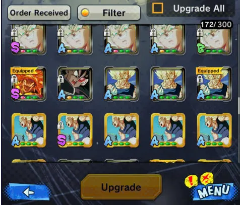 D108-IOS+Android-Vip Acc-4 UL(Majin Vegeta+Turles+Super Gogeta)+26 Legends+Vip Equipment-New LF SS2 Goku+Vegito+Goku Black-Meta Account