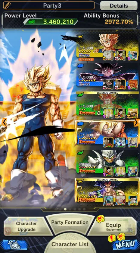 D108-IOS+Android-Vip Acc-4 UL(Majin Vegeta+Turles+Super Gogeta)+26 Legends+Vip Equipment-New LF SS2 Goku+Vegito+Goku Black-Meta Account