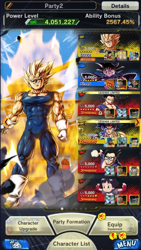D108-IOS+Android-Vip Acc-4 UL(Majin Vegeta+Turles+Super Gogeta)+26 Legends+Vip Equipment-New LF SS2 Goku+Vegito+Goku Black-Meta Account