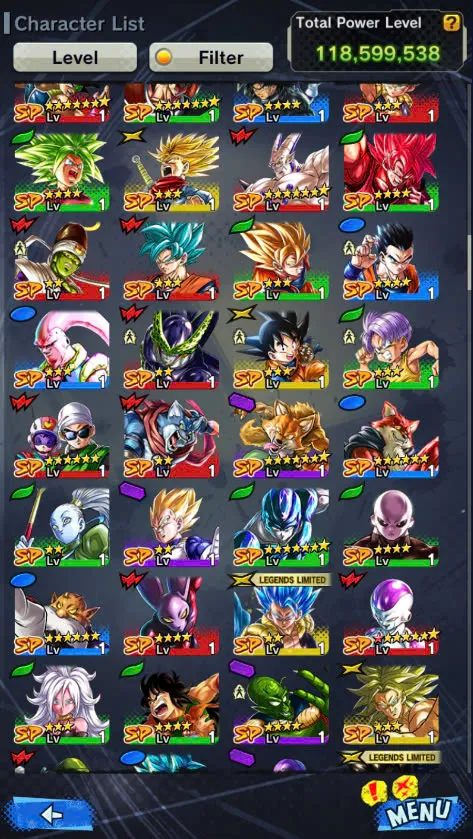D108-IOS+Android-Vip Acc-4 UL(Majin Vegeta+Turles+Super Gogeta)+26 Legends+Vip Equipment-New LF SS2 Goku+Vegito+Goku Black-Meta Account