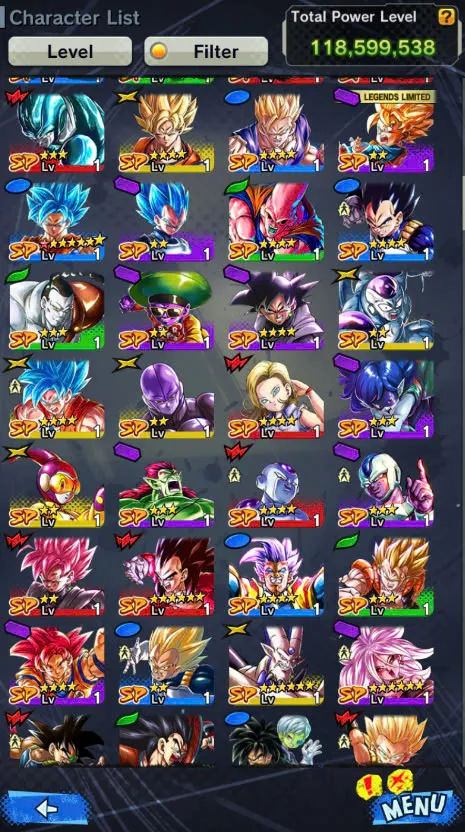 D108-IOS+Android-Vip Acc-4 UL(Majin Vegeta+Turles+Super Gogeta)+26 Legends+Vip Equipment-New LF SS2 Goku+Vegito+Goku Black-Meta Account