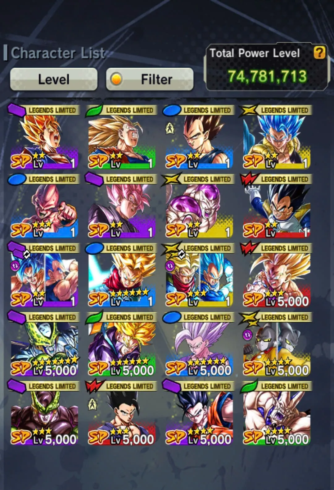 D117-IOS+Android-4 UL(Super Vegito+Super Gogeta+Gohan)+20 Legends+Good Equipment+Team Gohan+Ultimate Gohan+Beast Gohan