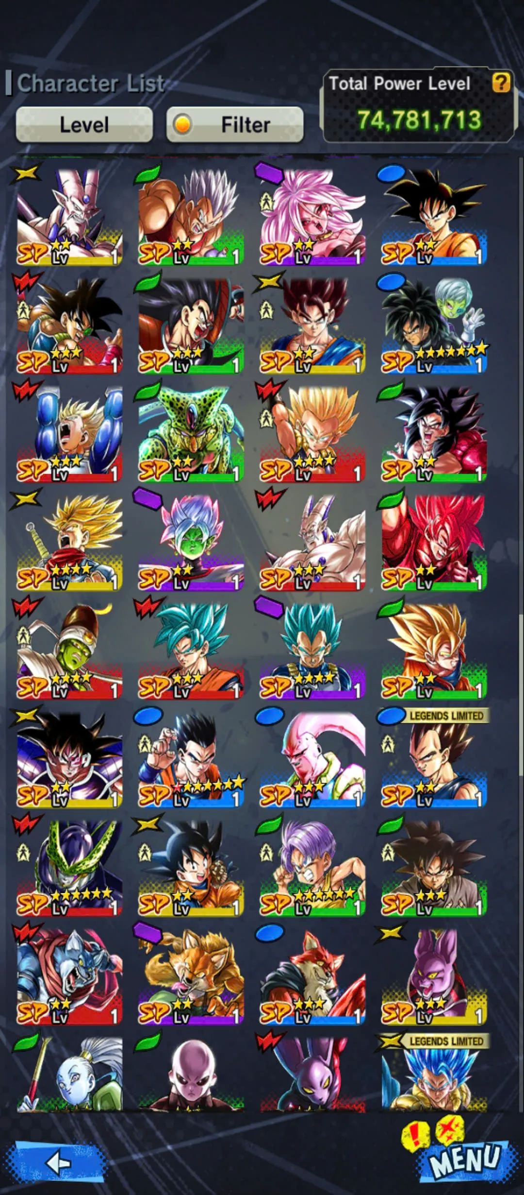 D117-IOS+Android-4 UL(Super Vegito+Super Gogeta+Gohan)+20 Legends+Good Equipment+Team Gohan+Ultimate Gohan+Beast Gohan