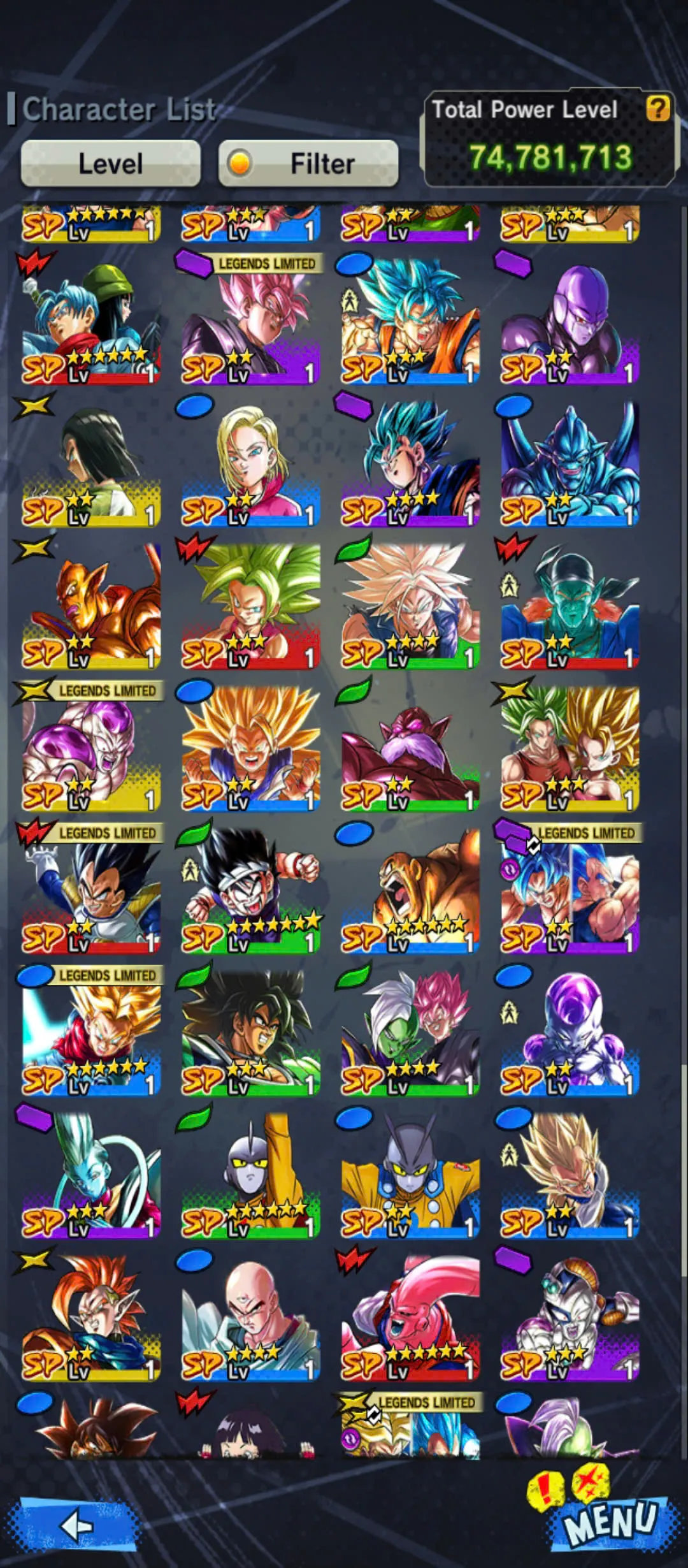 D117-IOS+Android-4 UL(Super Vegito+Super Gogeta+Gohan)+20 Legends+Good Equipment+Team Gohan+Ultimate Gohan+Beast Gohan
