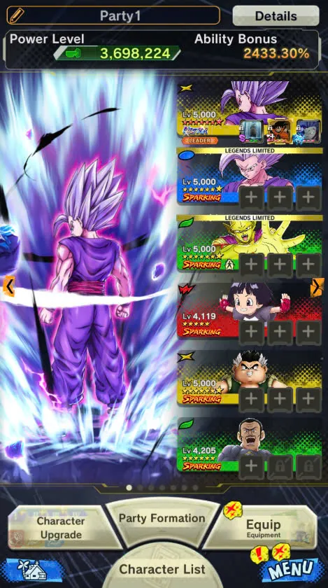 D145-IOS+Android-UL Beast Gohan Full Red Star+Good Equipment+Piccolo+SS3 Goku+Beast Gohan+Soul+Event Farm CC