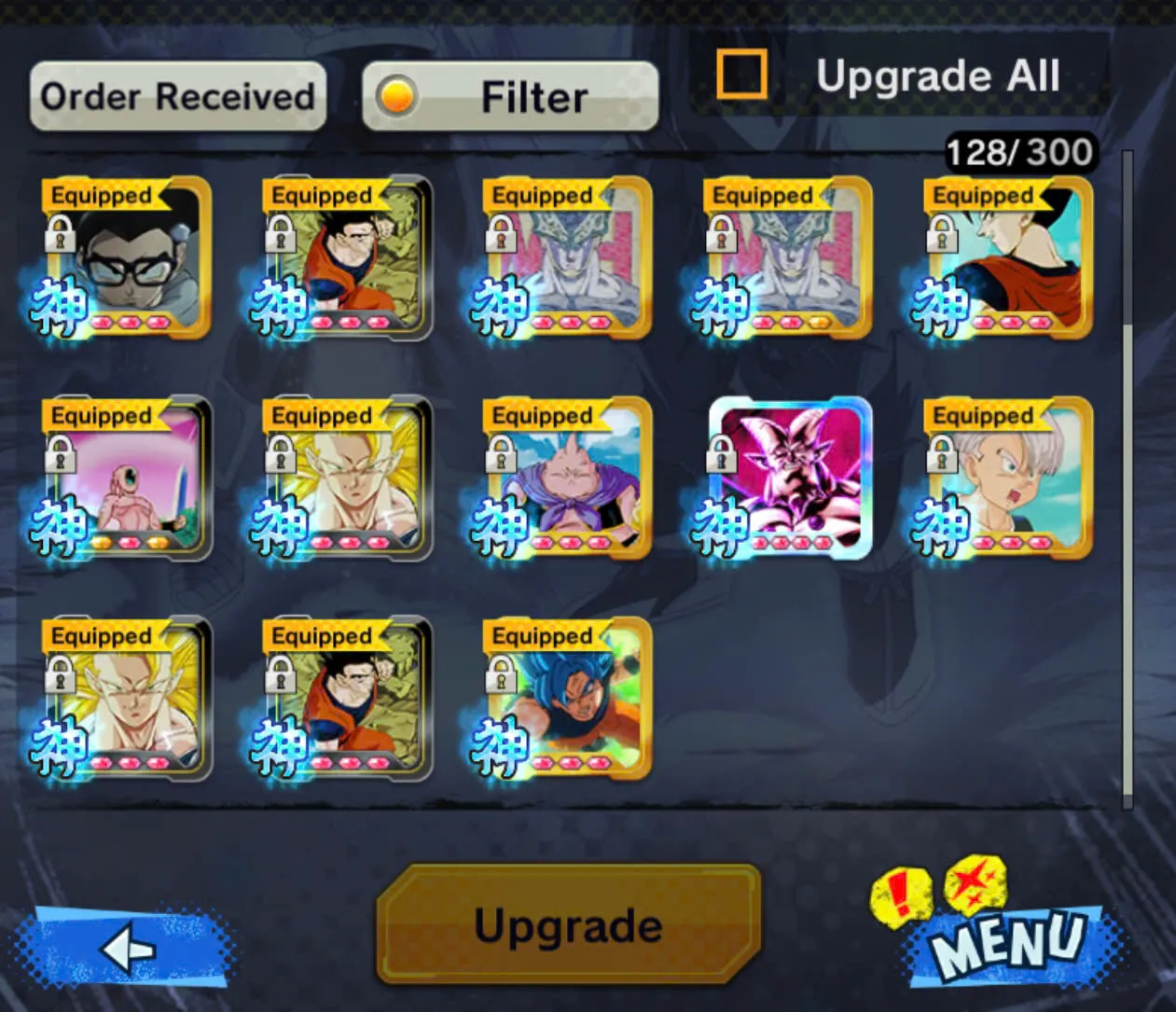 D146-IOS+Android- 3 UL+31 Legends+349 Millions Power+Ultimate Gohan Full Red Star+Vip Equipment+New Vegito+Baest Gohan+Gammar+Piccolo+Buu Kid Zenkai