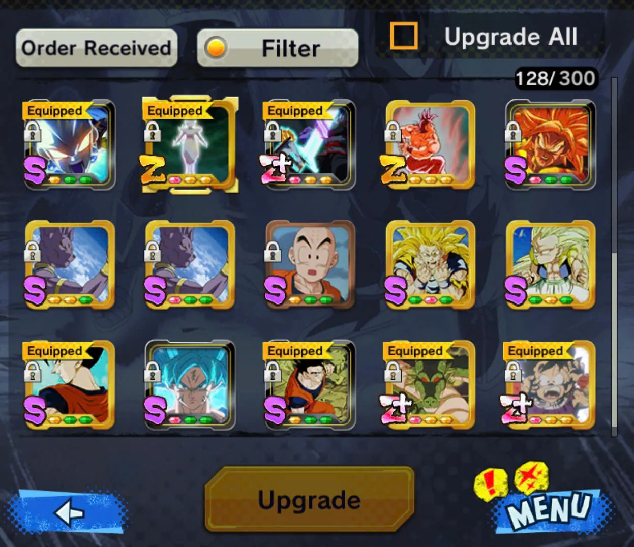 D146-IOS+Android- 3 UL+31 Legends+349 Millions Power+Ultimate Gohan Full Red Star+Vip Equipment+New Vegito+Baest Gohan+Gammar+Piccolo+Buu Kid Zenkai