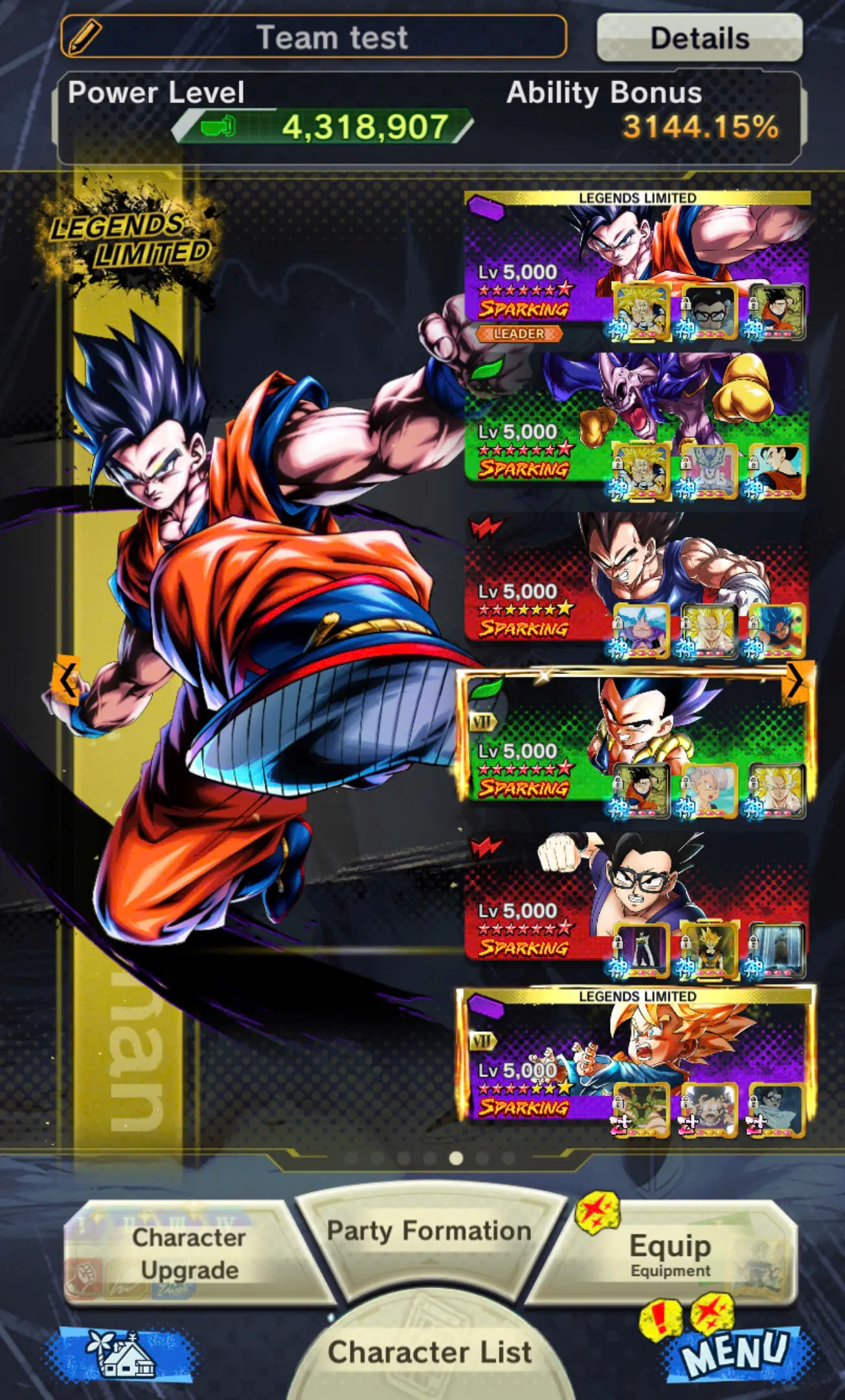 D146-IOS+Android- 3 UL+31 Legends+349 Millions Power+Ultimate Gohan Full Red Star+Vip Equipment+New Vegito+Baest Gohan+Gammar+Piccolo+Buu Kid Zenkai