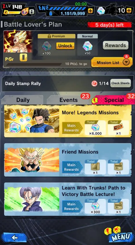 D149-IOS+Android-Team Gohan+UL Beast Gohan+17 Legends+Ultimate Gohan+New SS2 Goku+Beast Gohan+Soul+Event Farm CC+Have Equipment