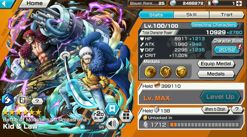 BR365-IOS+Android-1.854 Fragment+3 Ex Meta Max(Lucci+Kid Law+Shank V3)+Good Medal+Support 145%+Kaku Max+Rayleigh Max+New Uta+S-Hawk