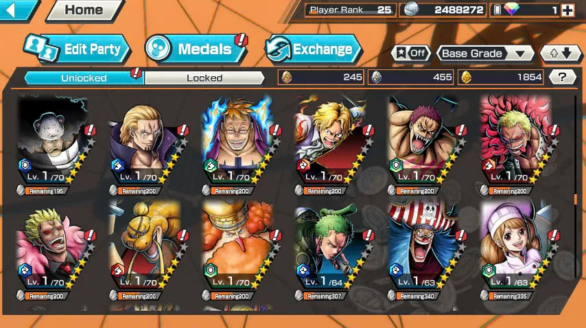 BR365-IOS+Android-1.854 Fragment+3 Ex Meta Max(Lucci+Kid Law+Shank V3)+Good Medal+Support 145%+Kaku Max+Rayleigh Max+New Uta+S-Hawk