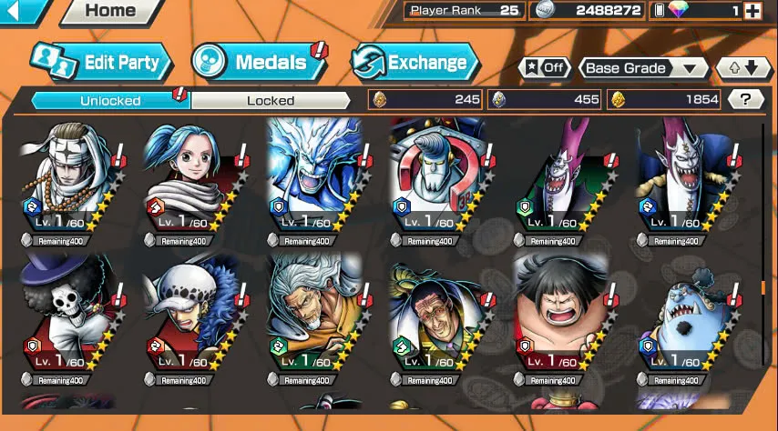 BR365-IOS+Android-1.854 Fragment+3 Ex Meta Max(Lucci+Kid Law+Shank V3)+Good Medal+Support 145%+Kaku Max+Rayleigh Max+New Uta+S-Hawk