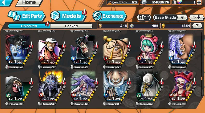 BR365-IOS+Android-1.854 Fragment+3 Ex Meta Max(Lucci+Kid Law+Shank V3)+Good Medal+Support 145%+Kaku Max+Rayleigh Max+New Uta+S-Hawk