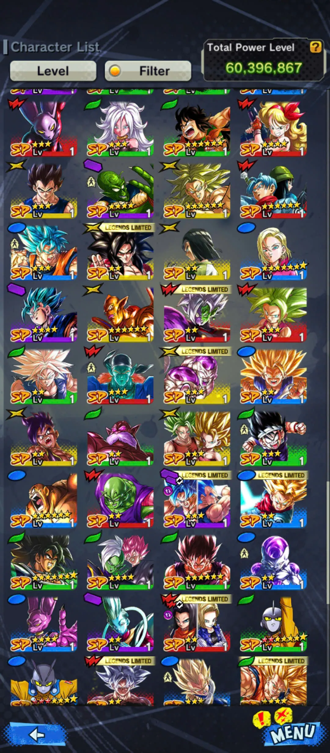 D171-IOS+Android-UL Beast Gohan Full Red Star+12 Legends+Have Equipment+Piccolo Red Star+Pikkon+Android 17 18+SS3 Goku+Goku Uis