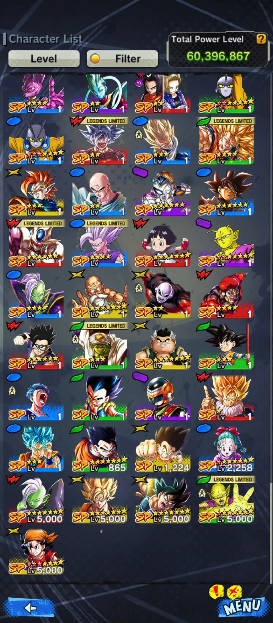 D171-IOS+Android-UL Beast Gohan Full Red Star+12 Legends+Have Equipment+Piccolo Red Star+Pikkon+Android 17 18+SS3 Goku+Goku Uis