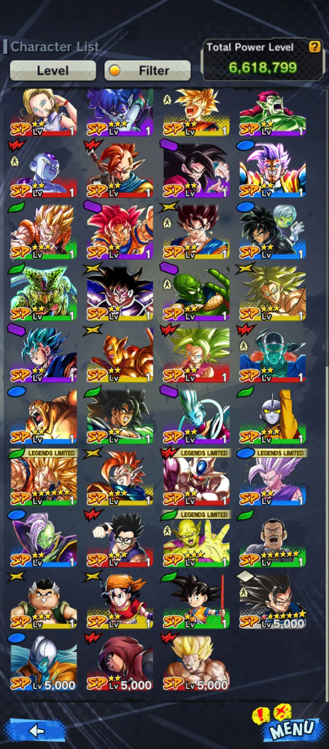 D162-IOS+Android-2 UL(Beast Gohan Red Star+Turles Red Star)+Piccolo+SS3 Goku+Soul+Event Farm CC
