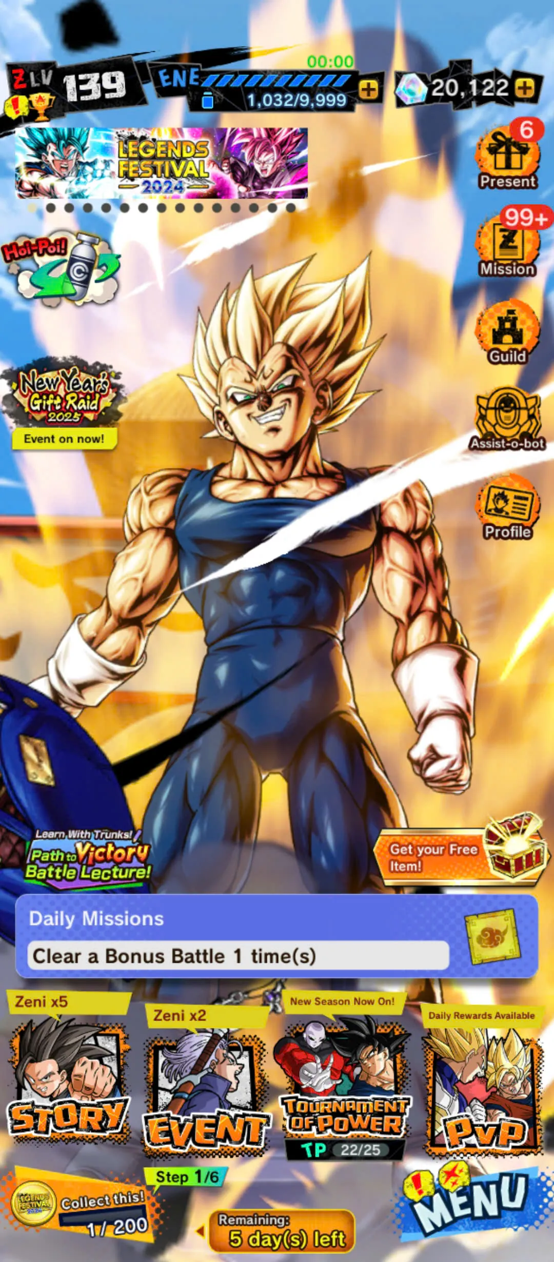 D157-Android Only-UL Majin Vegeta Red Star+20.000 Chrono Crytal+8 Legends+Super Baby 2+God Goku+Bardock+Soul+Event Farm CC