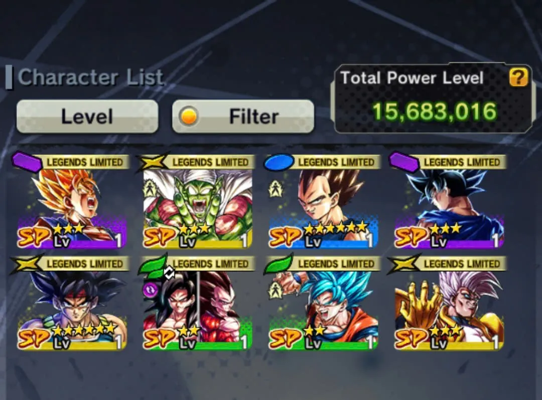 D157-Android Only-UL Majin Vegeta Red Star+20.000 Chrono Crytal+8 Legends+Super Baby 2+God Goku+Bardock+Soul+Event Farm CC