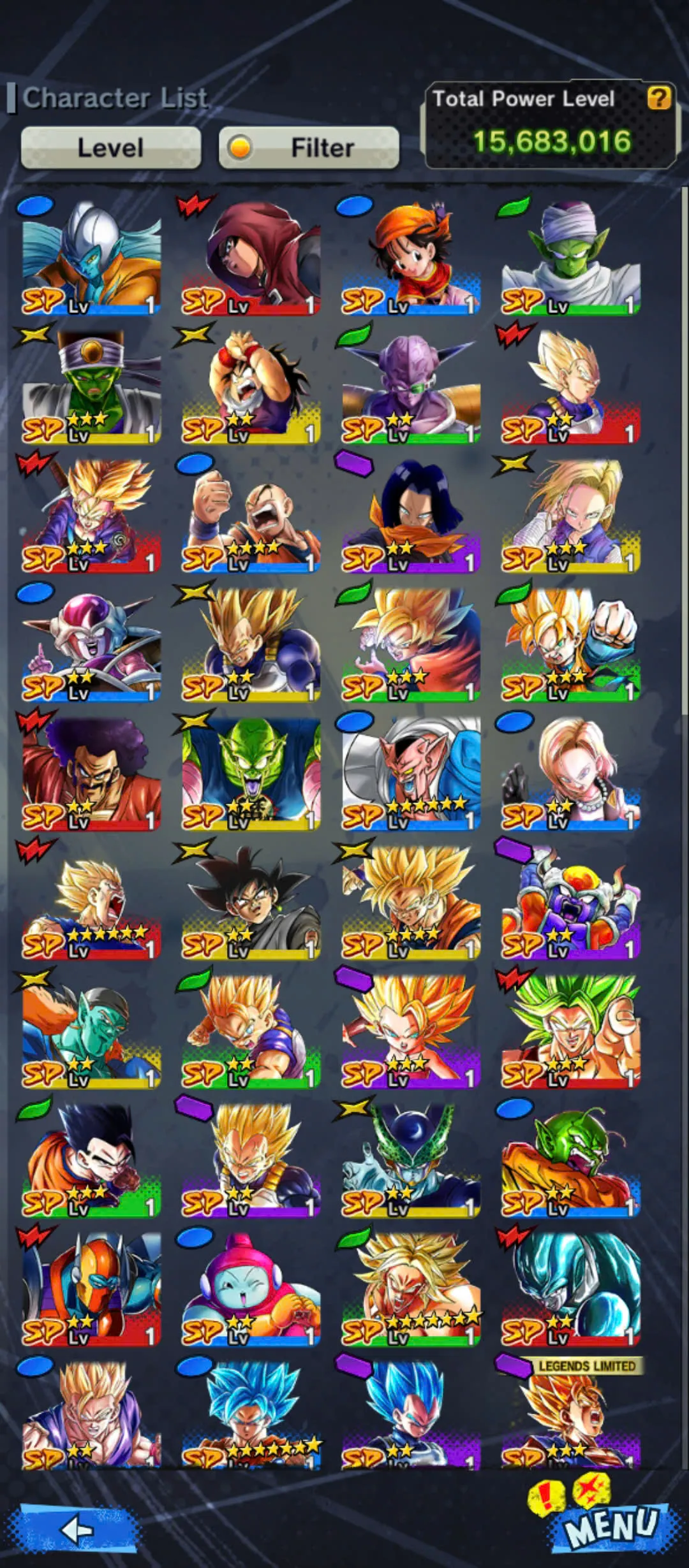 D157-Android Only-UL Majin Vegeta Red Star+20.000 Chrono Crytal+8 Legends+Super Baby 2+God Goku+Bardock+Soul+Event Farm CC