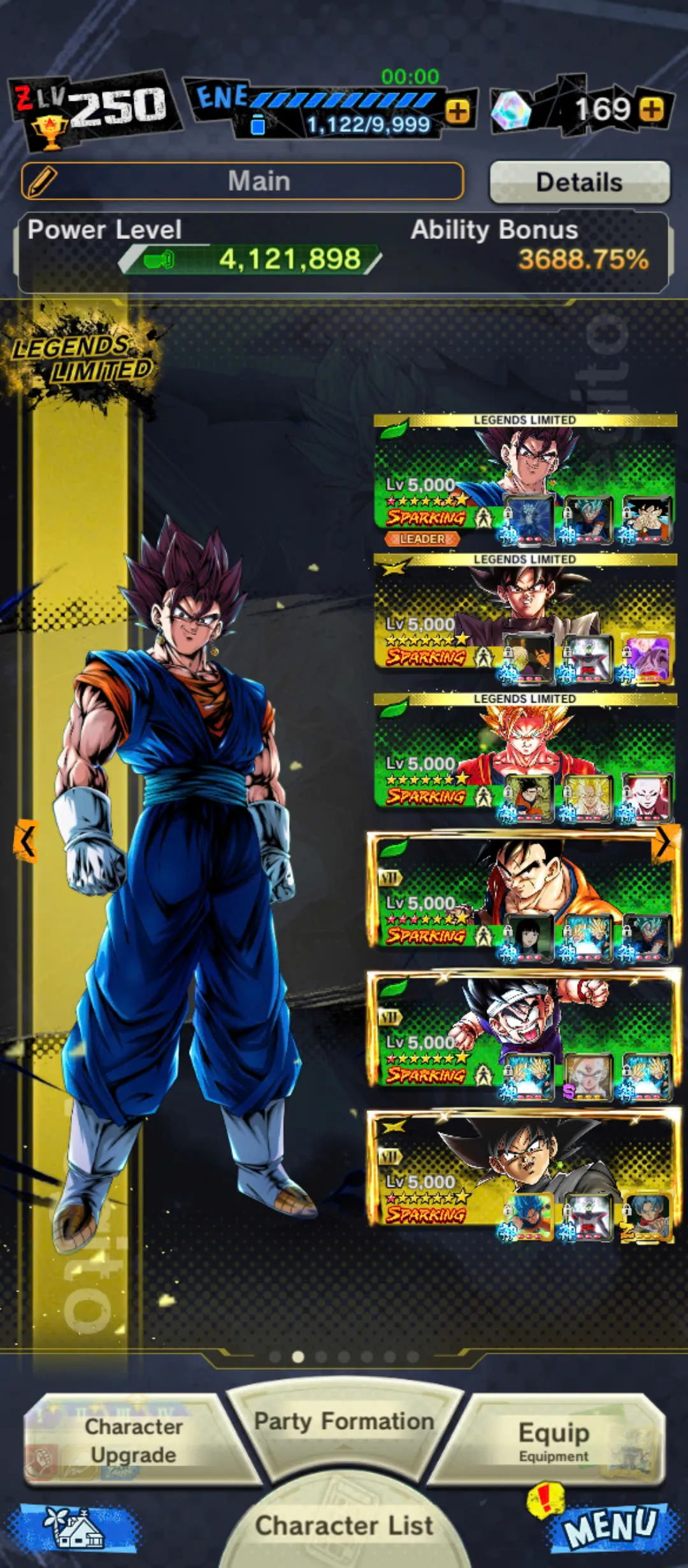 D205-IOS+Android-539 Millions Power+38 Legends+Vip Equipment+Nice Team PVP+Good Zenkai+New Vegito Red Star+Goku Black+SS2 Goku+Ultimate Gohan+God Goku+Fusion Goku and Vegeta+Vegeta and Goku