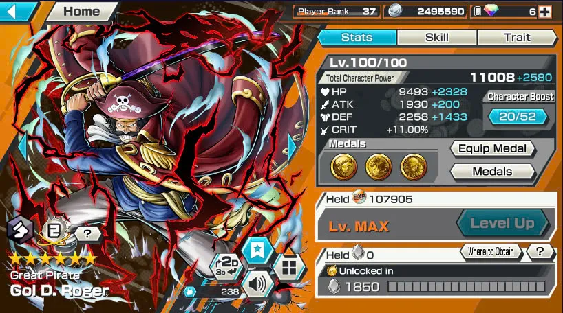 BR381-IOS+Android-Hyber Boost 16+9 Ex(Snake+Luffy Gear 5+Yamato Ace+Roger v2+Kid Law+Zoro+Shank Red+Big Mom+Shank v2)+Good Medal+Support 158%+Young Ray Max+New Uta+Kaku+Broggy+Bluneo+Ulti+Craker+Sanji+Shiryu+King Alber
