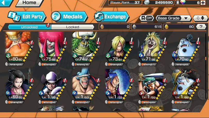 BR381-IOS+Android-Hyber Boost 16+9 Ex(Snake+Luffy Gear 5+Yamato Ace+Roger v2+Kid Law+Zoro+Shank Red+Big Mom+Shank v2)+Good Medal+Support 158%+Young Ray Max+New Uta+Kaku+Broggy+Bluneo+Ulti+Craker+Sanji+Shiryu+King Alber