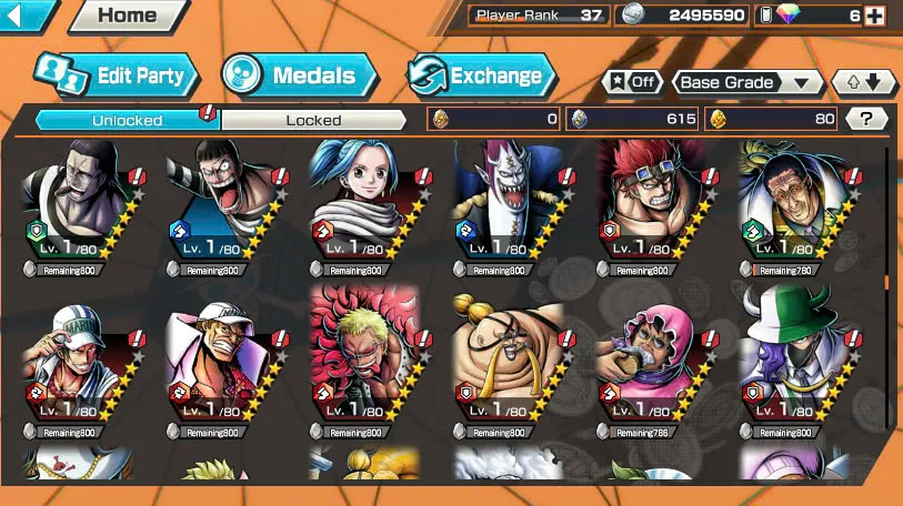 BR381-IOS+Android-Hyber Boost 16+9 Ex(Snake+Luffy Gear 5+Yamato Ace+Roger v2+Kid Law+Zoro+Shank Red+Big Mom+Shank v2)+Good Medal+Support 158%+Young Ray Max+New Uta+Kaku+Broggy+Bluneo+Ulti+Craker+Sanji+Shiryu+King Alber