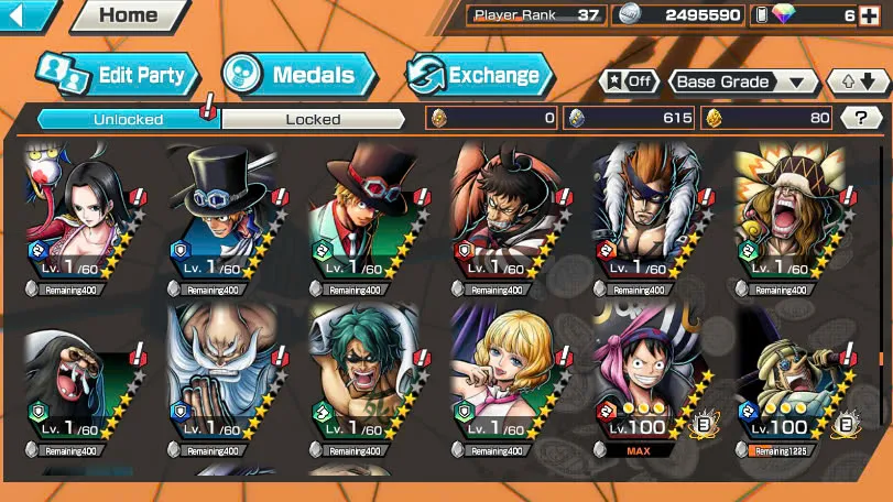 BR381-IOS+Android-Hyber Boost 16+9 Ex(Snake+Luffy Gear 5+Yamato Ace+Roger v2+Kid Law+Zoro+Shank Red+Big Mom+Shank v2)+Good Medal+Support 158%+Young Ray Max+New Uta+Kaku+Broggy+Bluneo+Ulti+Craker+Sanji+Shiryu+King Alber
