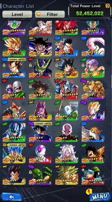D225-IOS+Android-3 UL(Beast Gohan Full Red Star+Super Gogeta)+23 Legends-SS3 Goku Zenkai+Zamasu+Goku+Android 17+Piccolo+God Gogeta