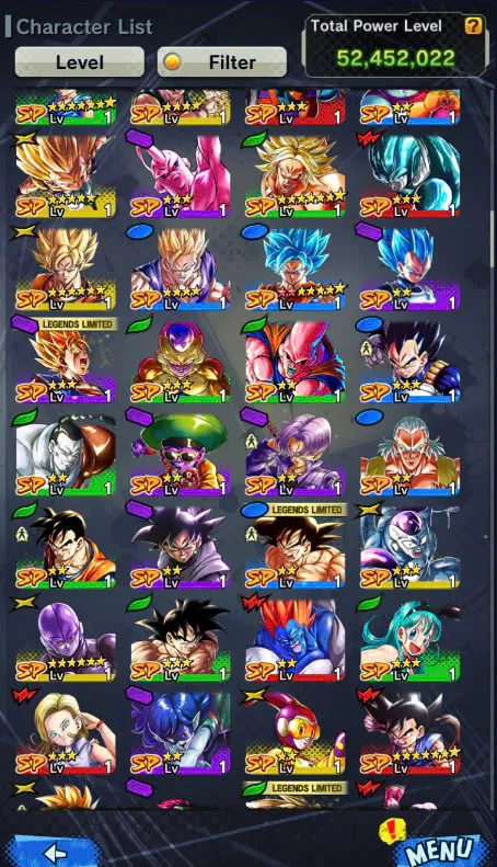 D225-IOS+Android-3 UL(Beast Gohan Full Red Star+Super Gogeta)+23 Legends-SS3 Goku Zenkai+Zamasu+Goku+Android 17+Piccolo+God Gogeta