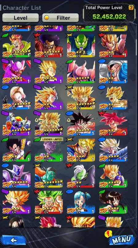 D225-IOS+Android-3 UL(Beast Gohan Full Red Star+Super Gogeta)+23 Legends-SS3 Goku Zenkai+Zamasu+Goku+Android 17+Piccolo+God Gogeta