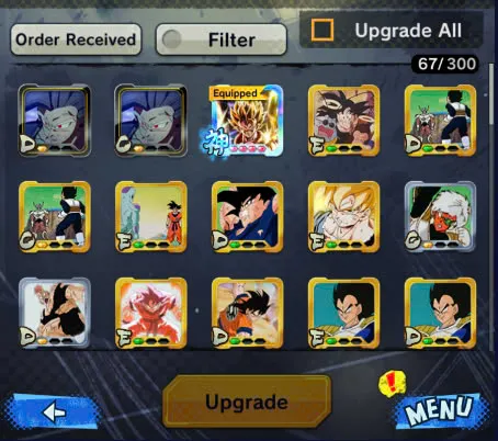 D225-IOS+Android-3 UL(Beast Gohan Full Red Star+Super Gogeta)+23 Legends-SS3 Goku Zenkai+Zamasu+Goku+Android 17+Piccolo+God Gogeta