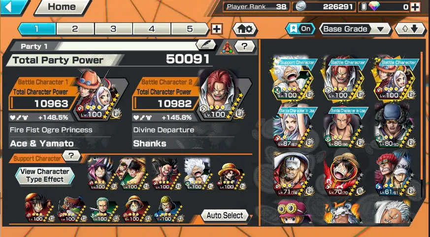 BR398-Hyber 12+8 Ex(Kuzan+Shank v4+Luffy Gear 5+Yamato Ace+Yamato Red+Kid Law+Shank v3+Akainu)+Good Medal+Support 148%+S-Bear+Egghead Zoro+Egghead Luffy+S-Hawk+Kaku+Pacifista