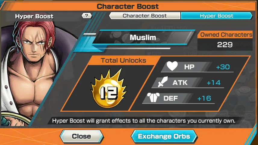 BR398-Hyber 12+8 Ex(Kuzan+Shank v4+Luffy Gear 5+Yamato Ace+Yamato Red+Kid Law+Shank v3+Akainu)+Good Medal+Support 148%+S-Bear+Egghead Zoro+Egghead Luffy+S-Hawk+Kaku+Pacifista