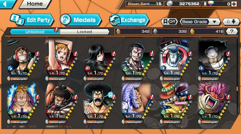 BR404-IOS+Android-3 Ex Meta Max(Sabo+Kuzan+Zoro)+414 Frag+Good Medal+Koby Max+New Nami Max+Garp Max+Jabra+Egghead Zoro+Kaku+Oden+Pacifista+Dorry+Sanji+Lilith