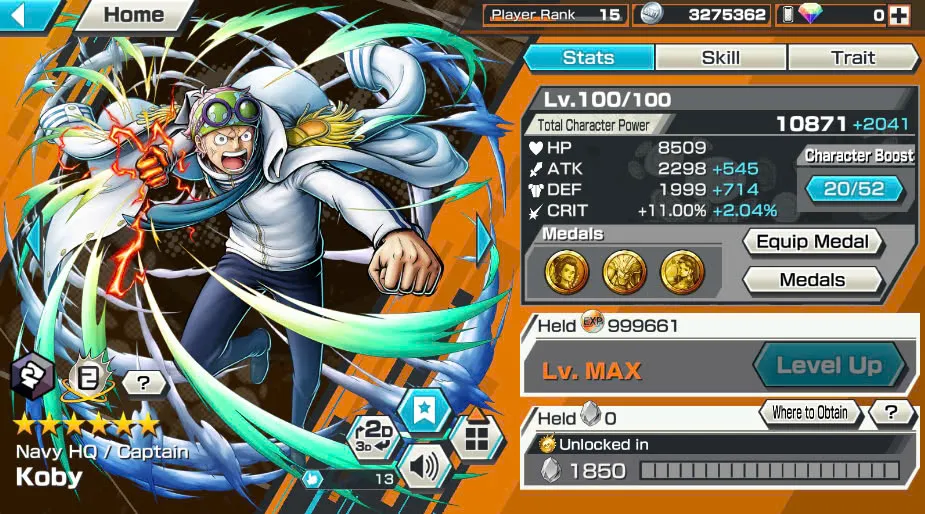 BR404-IOS+Android-3 Ex Meta Max(Sabo+Kuzan+Zoro)+414 Frag+Good Medal+Koby Max+New Nami Max+Garp Max+Jabra+Egghead Zoro+Kaku+Oden+Pacifista+Dorry+Sanji+Lilith