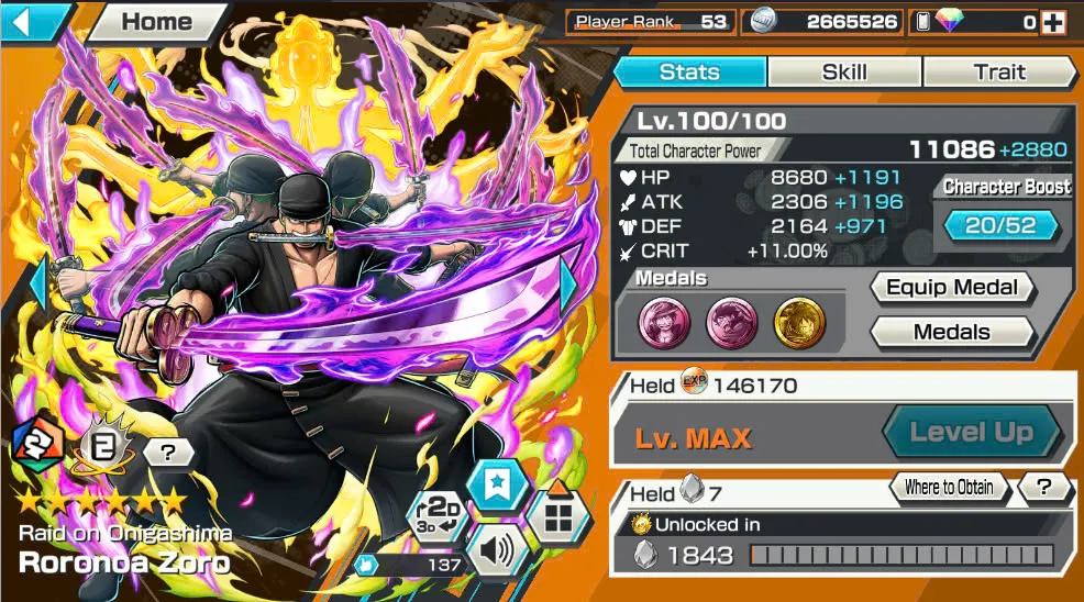 BR418-IOS+Android-Hyber Boost 56+10 Ex(Luffy Gear 5 +Yamato Ace+Kid Law+Shank Red+Luffy+Zoro+Yamato Red+Big Mom+White Beard+Oden)+Vip Medal+Support 163%+Many Bounty Festival Max+Donflamingo Max+Ben Beckman+Uta+King Alber+Bluneo+Kaku+Dorry