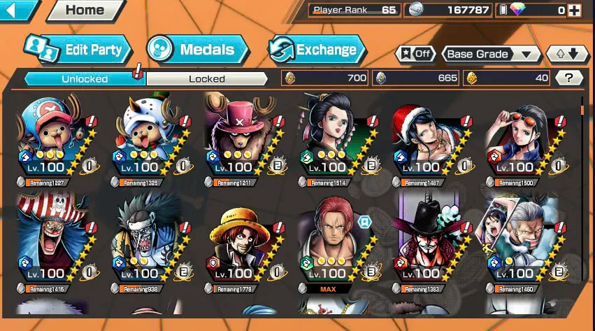 BR429-IOS+Android-Hyber Boost 63+Shank Full Boost 4+6 Ex(Garp+Lucci+Snake+Yamato v2 Boost 35/52+Kid Law)+Vip Medal-Color Medal+Support 158%+Ben Max+Craker Max+King Max+Young Ray Max+Koby+Tesoro+Egghead Zoro