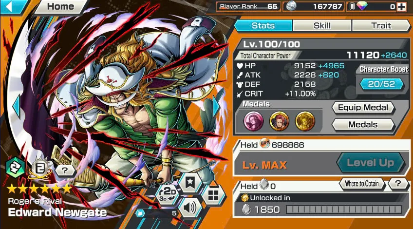 BR429-IOS+Android-Hyber Boost 63+Shank Full Boost 4+6 Ex(Garp+Lucci+Snake+Yamato v2 Boost 35/52+Kid Law)+Vip Medal-Color Medal+Support 158%+Ben Max+Craker Max+King Max+Young Ray Max+Koby+Tesoro+Egghead Zoro