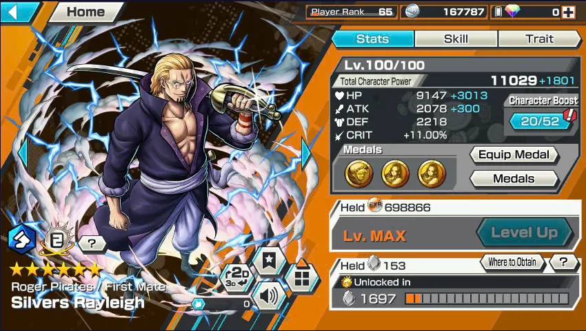 BR429-IOS+Android-Hyber Boost 63+Shank Full Boost 4+6 Ex(Garp+Lucci+Snake+Yamato v2 Boost 35/52+Kid Law)+Vip Medal-Color Medal+Support 158%+Ben Max+Craker Max+King Max+Young Ray Max+Koby+Tesoro+Egghead Zoro