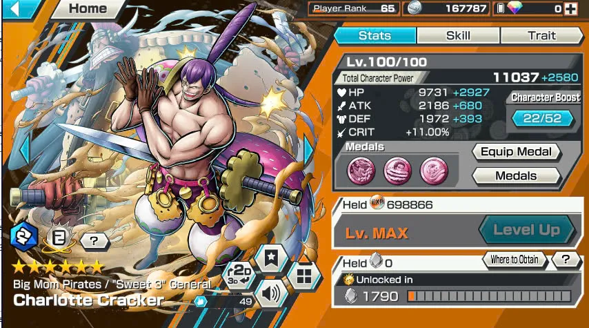 BR429-IOS+Android-Hyber Boost 63+Shank Full Boost 4+6 Ex(Garp+Lucci+Snake+Yamato v2 Boost 35/52+Kid Law)+Vip Medal-Color Medal+Support 158%+Ben Max+Craker Max+King Max+Young Ray Max+Koby+Tesoro+Egghead Zoro