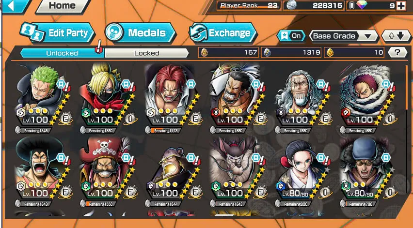 BR438-IOS+Android-All Meta 3 Ex(Shank v4 Max+Roger Max+Kuzan)+Good Medal+Support 152%+Jabra Max+Egghead Zoro Max+Oden Max+Rayleigh Max+Pacifista Max+D.Grap Max+Katakuri Max+3 Boa+S-Bear+Peros