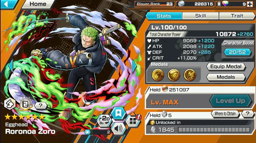 BR438-IOS+Android-All Meta 3 Ex(Shank v4 Max+Roger Max+Kuzan)+Good Medal+Support 152%+Jabra Max+Egghead Zoro Max+Oden Max+Rayleigh Max+Pacifista Max+D.Grap Max+Katakuri Max+3 Boa+S-Bear+Peros