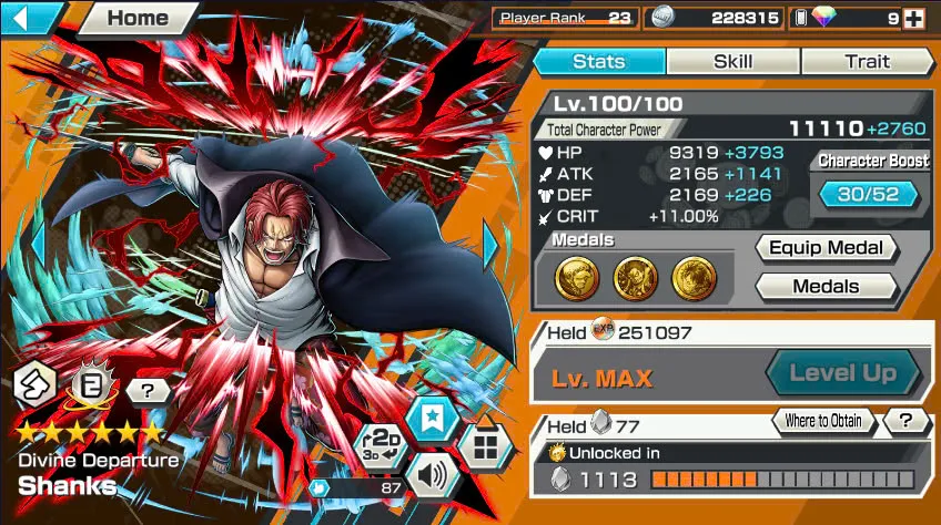 BR438-IOS+Android-All Meta 3 Ex(Shank v4 Max+Roger Max+Kuzan)+Good Medal+Support 152%+Jabra Max+Egghead Zoro Max+Oden Max+Rayleigh Max+Pacifista Max+D.Grap Max+Katakuri Max+3 Boa+S-Bear+Peros